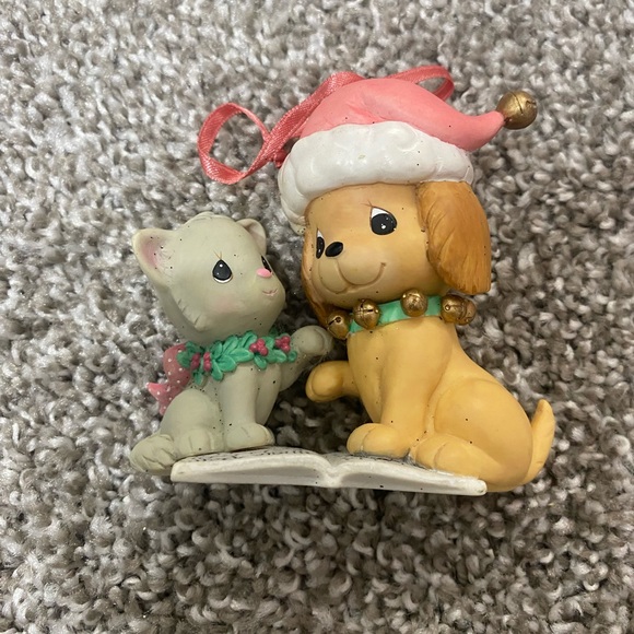 Precious moments Christmas cat and dog - Picture 1 of 2